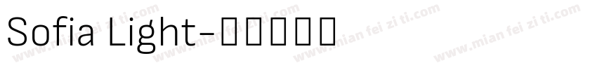 Sofia Light字体转换